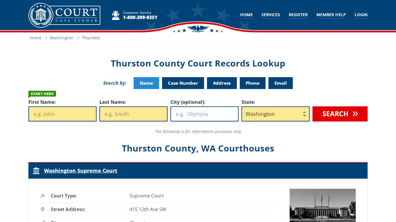 Thurston County Court Records | WA Case Lookup
